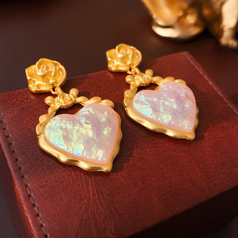 Niche Elegant Vintage Stud Earrings Women Medieval Retro Earrings Premium Jewelry