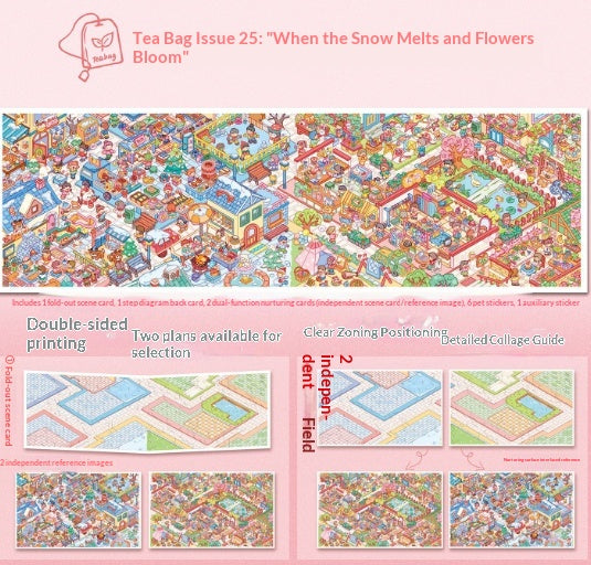 Scenic Stickers Snow-themed Creative Scene Stress-relief Bullet Journaling Supplies