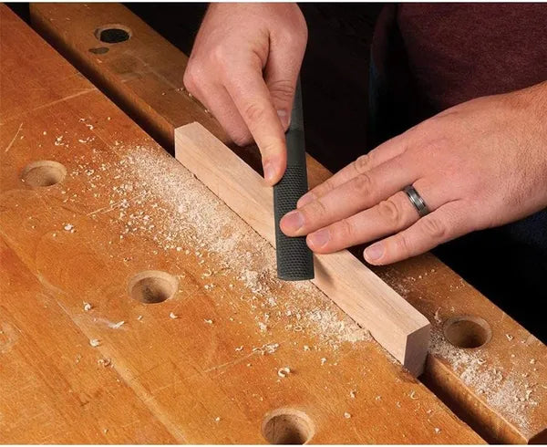Wood Rasp File 4 Way Hand File And Round Rasp, Half Round Flat & Needle Files Wood Rasp Set For Sharping Wood And Metal Tools
