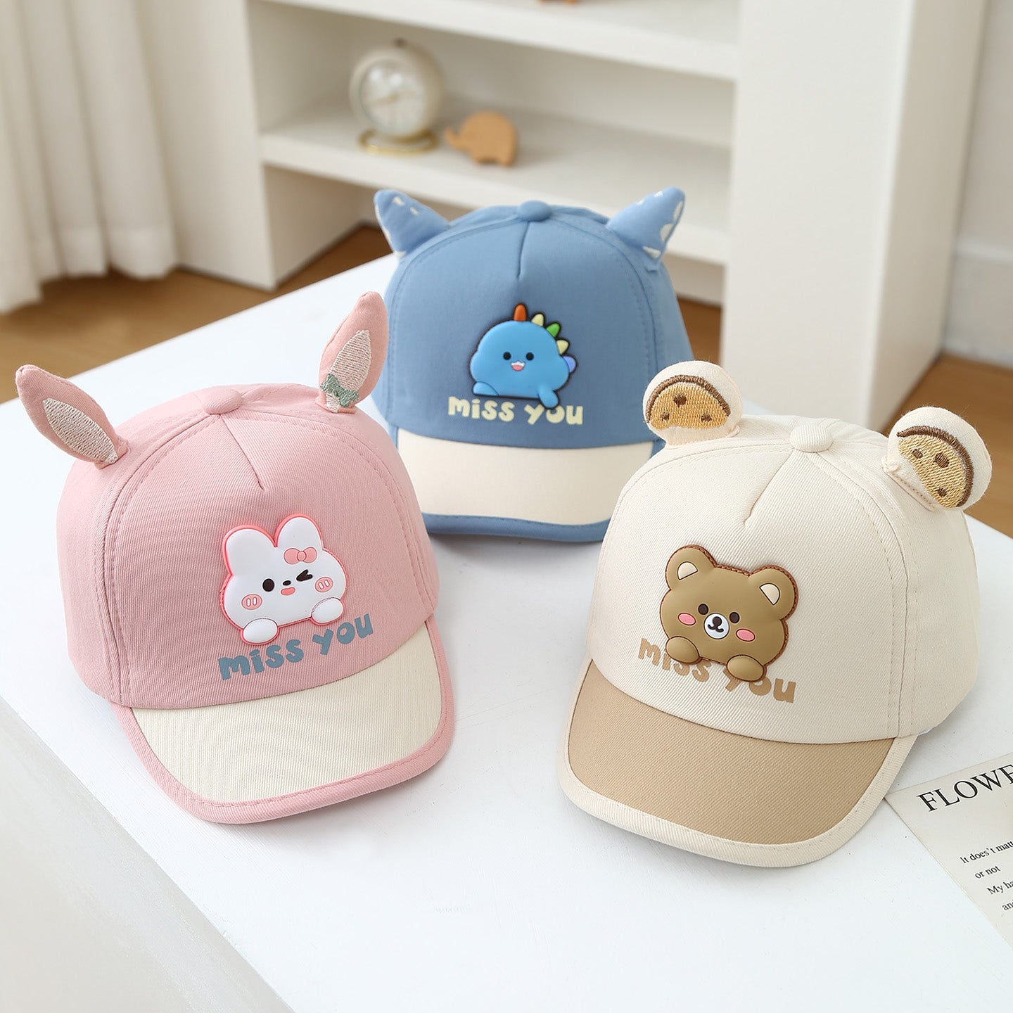 Summer Cartoon Cute Animal Letter Baseball Cap For 3-18 Month Old Babies, Sun Hat For Outdoor Use, Suitable For Boys And Girls, Versatile For All Occasions.