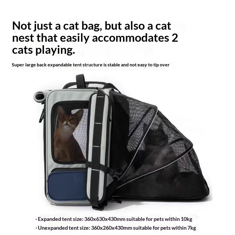 Pet Outdoor Backpack Portable And Breathable Pet Carrier