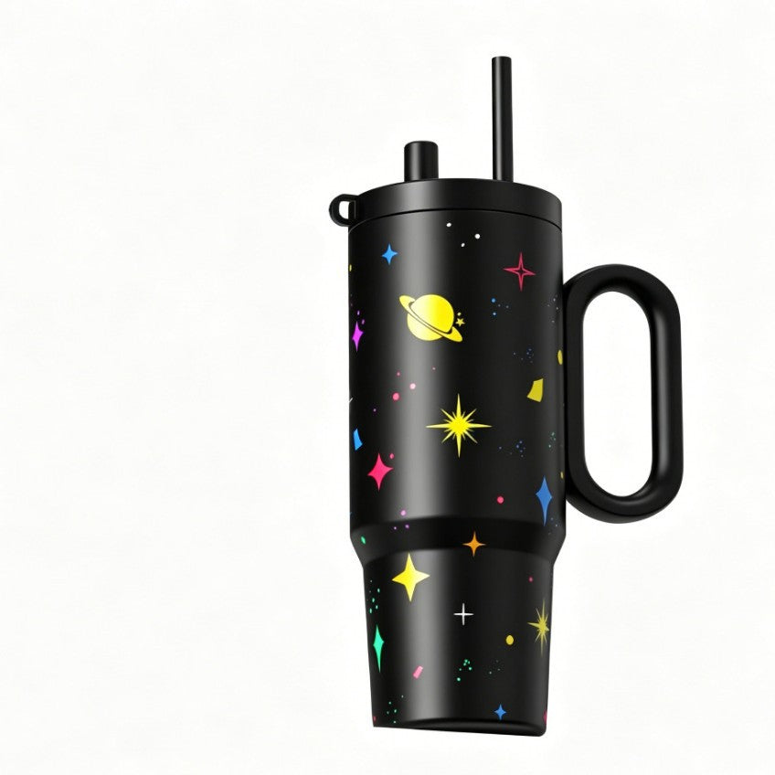 Ice Brew Tumbler Insulated Cup With Tea Infuser Cold Proof Straw Lid