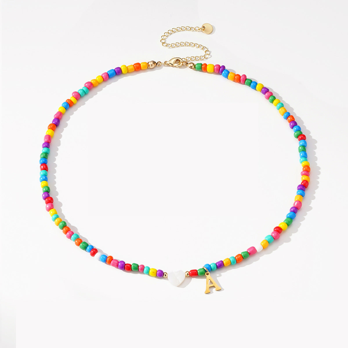 New Arrival Cross-border European American Women Necklace, Heart Shape Beaded Design Light Luxury Niche Premium Clavicle Neck Jewelry For Amazon