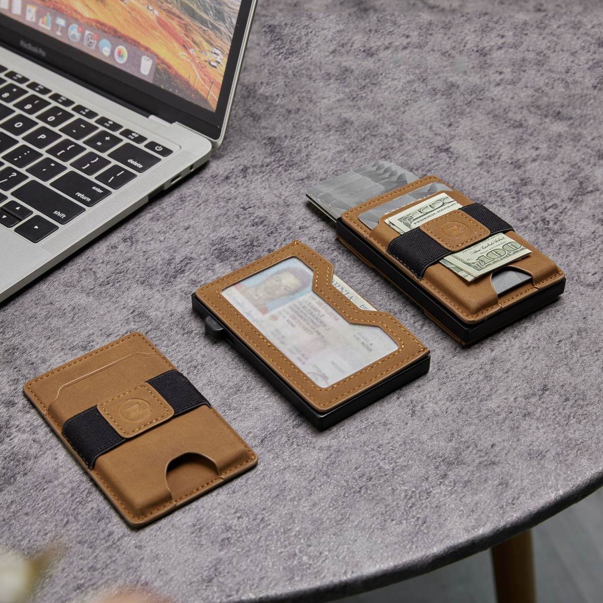 Two-in-one Magnetic Card Holder Automatic Cassette Multi-function Detachable Mobile Phone Cassette Wallet