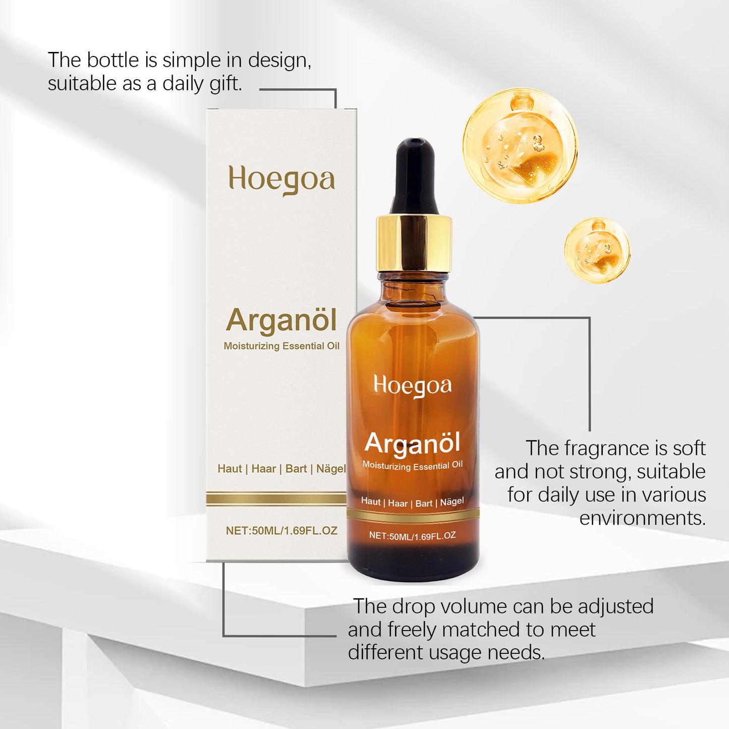 Daily Care, Moisturizing, Long-lasting, Gentle, Bee Skin Massage, Essential Oil