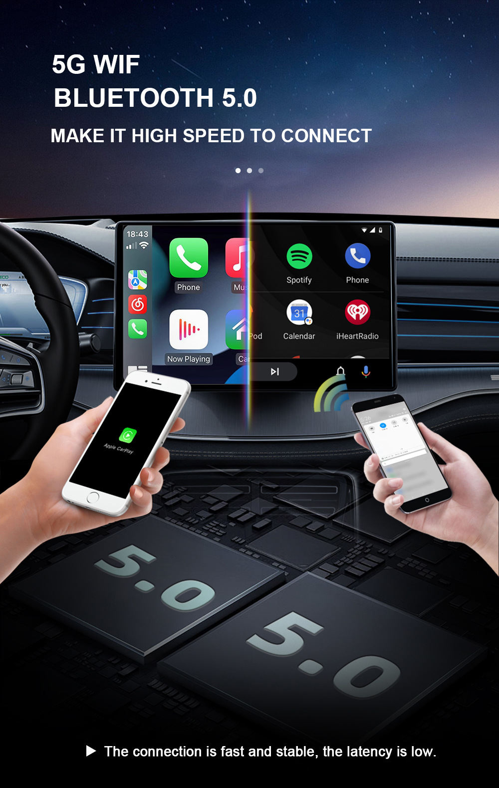 Smart In-Vehicle Wireless CarPlay Box For Aerial Views