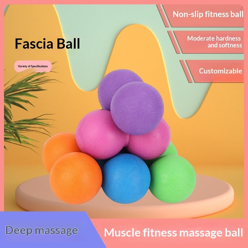 Fitness Muscle Relaxation Exercise Rubber Peanut Massage Yoga Fascia Ball