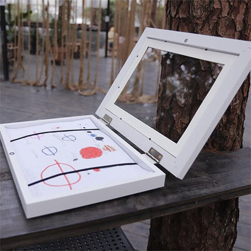 A4 Art Display Frame Kids Frames Photo Picture Crafts Drawing Storage Xmas Gifts-white