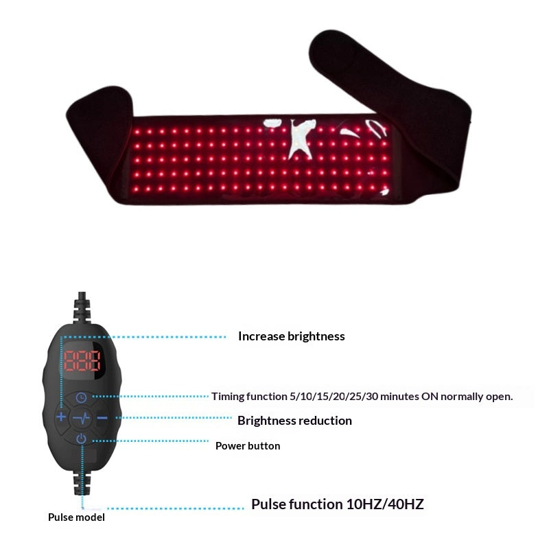 Home LED Timed Heating Red Light Waist Belt