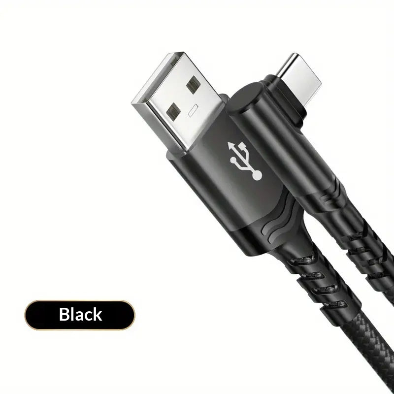 Extended Bent Head Phone Charging Cable