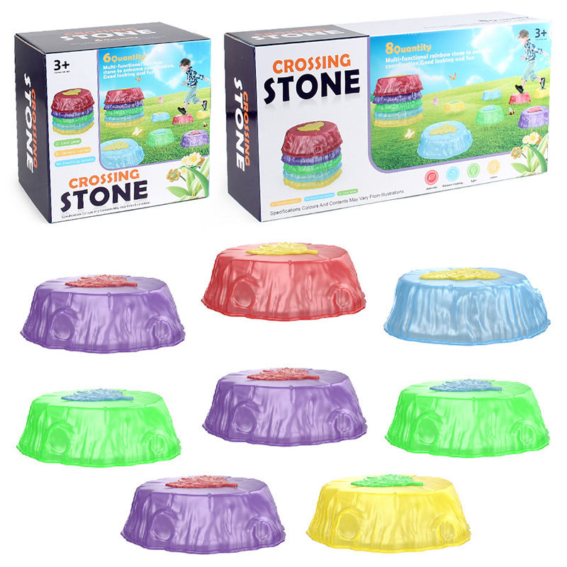 Children's A Block Of Stone Used As A Seat Stepping Stone Sensory Training Balance Stepping Toys