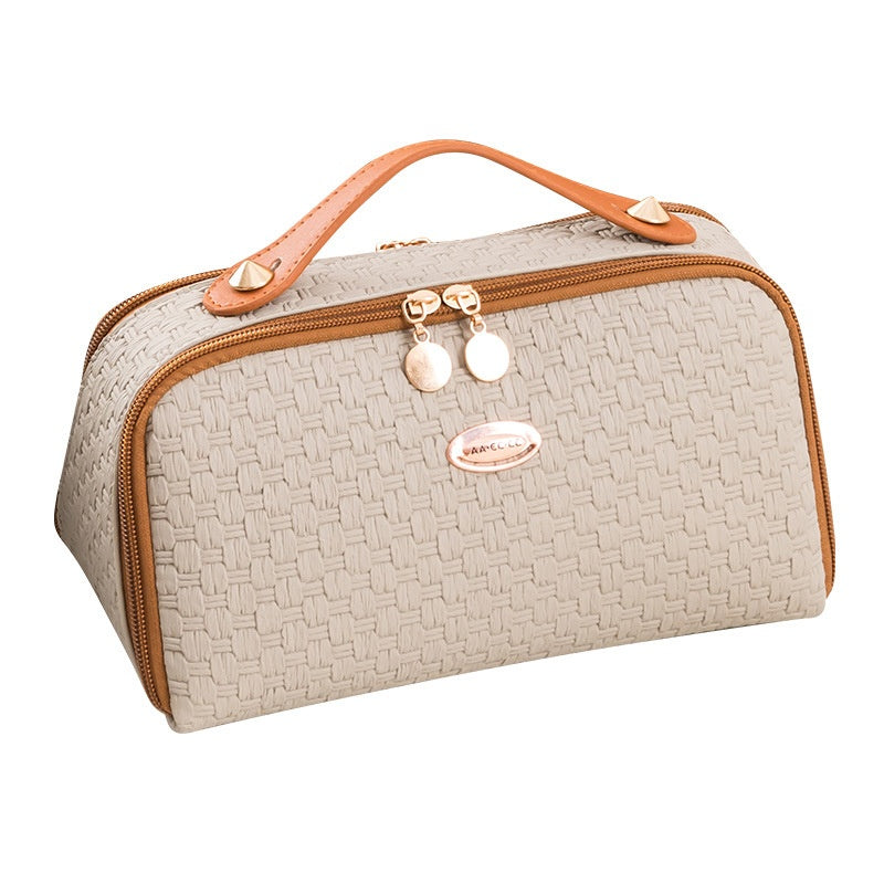 Portable Hard-Shell Toiletry And Makeup Bag For Travel