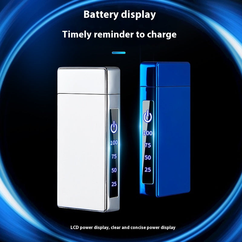 Double-layer Windproof Charging Intelligent Power Display Lighter