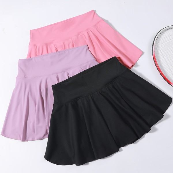 Yoga Set Tennis Skirt Anti-Exposure Fake Two-Piece Running Skort
