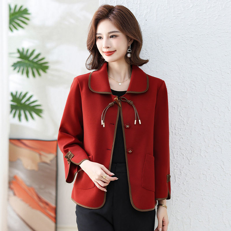 New Chinese-style Traditional Top Dragon Year Red Fashionable