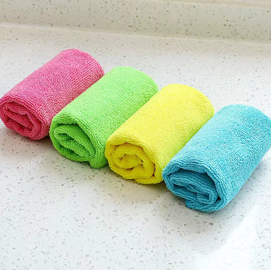 Thickened kitchen rag-random color-30 * 30cm-polyester-1 piece