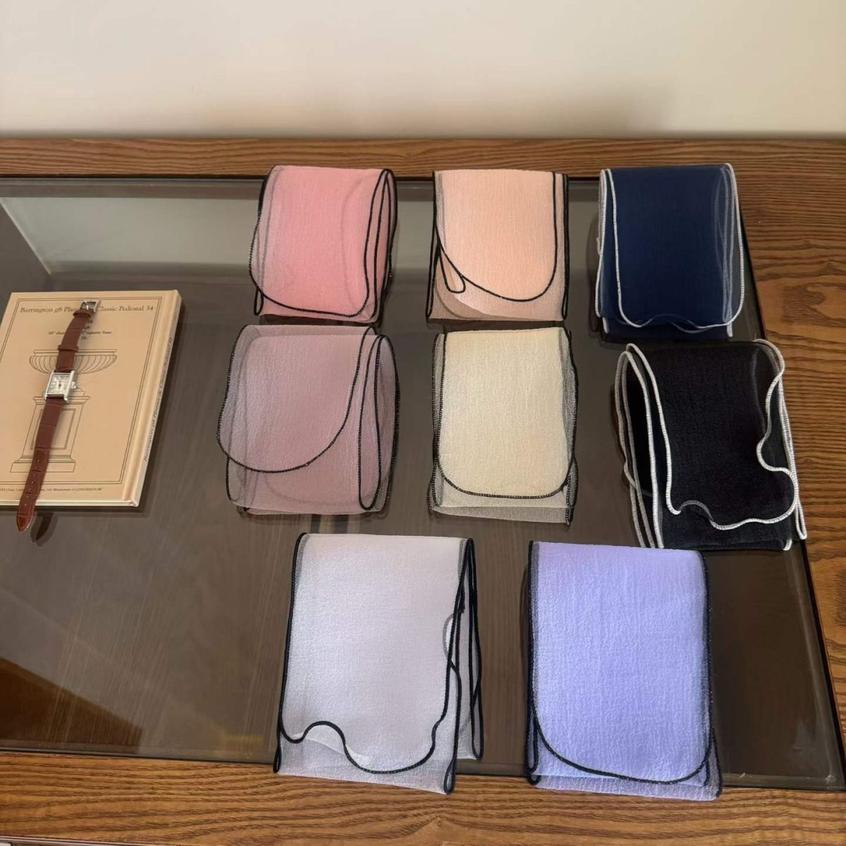 Korean-style Organza Small Silk Scarf For Spring And Summer
