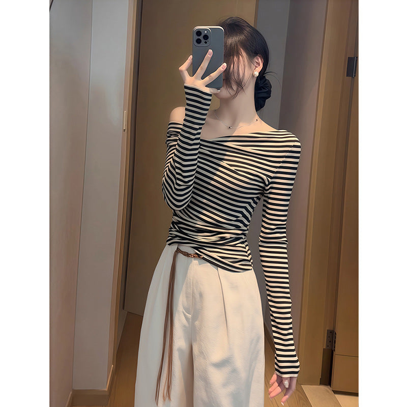 SpringAutumn New Korean-style Long-sleeve T-shirt For Women, Designer Style