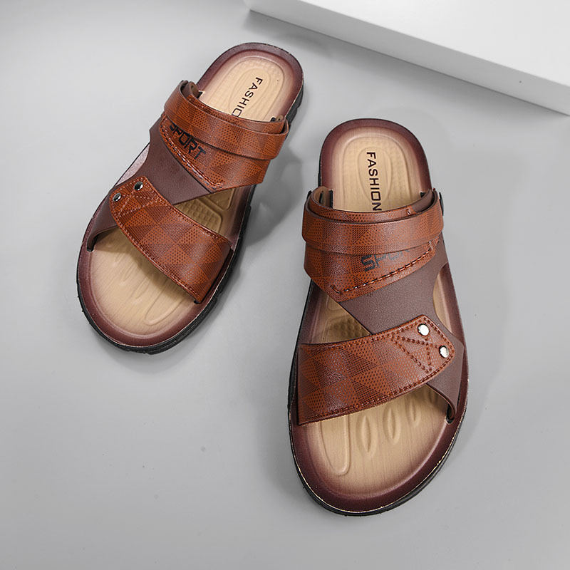 Mens Trendy Korean-style Personalized Flip-flops