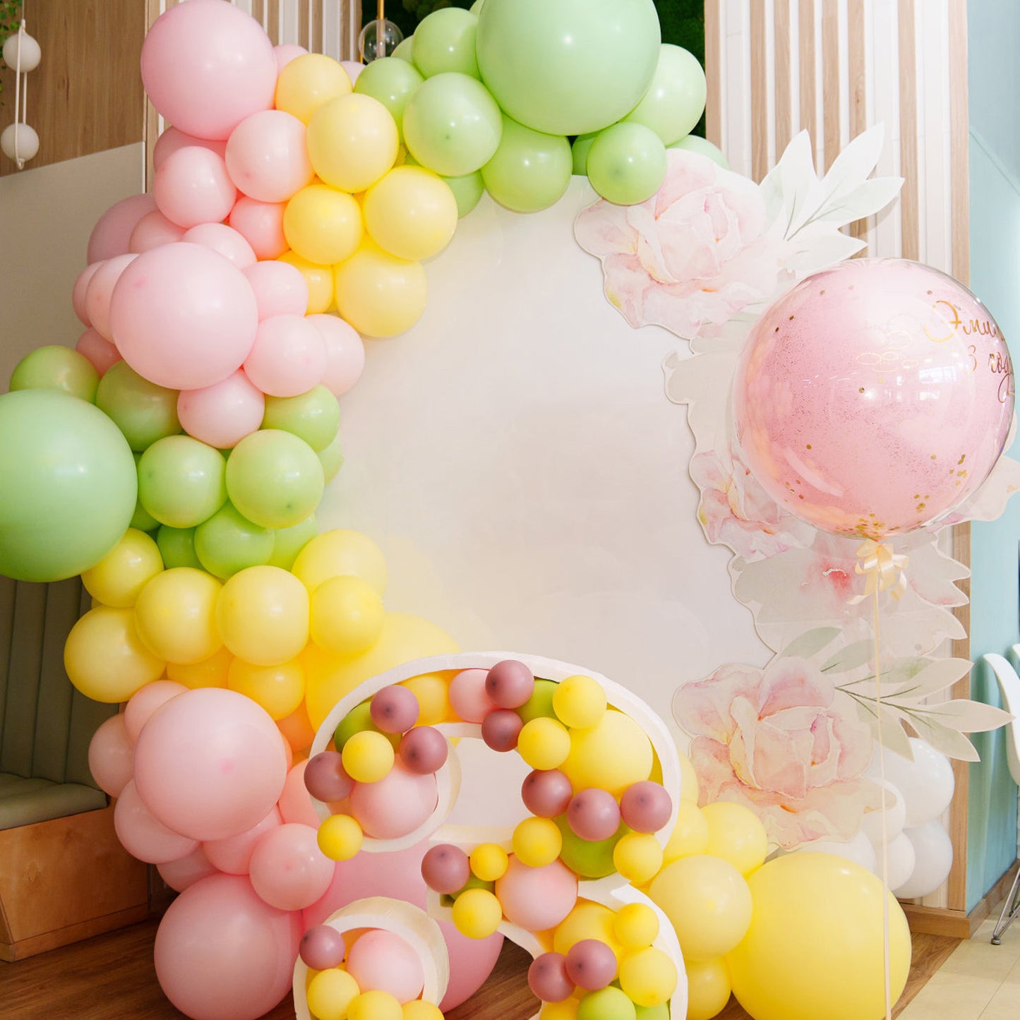 Party Decorations & Accessories – 20-Piece Striped Balloon Garland, Transparent Balloon Chains With Clip Closures For Party Decorations, Birthdays, Weddings