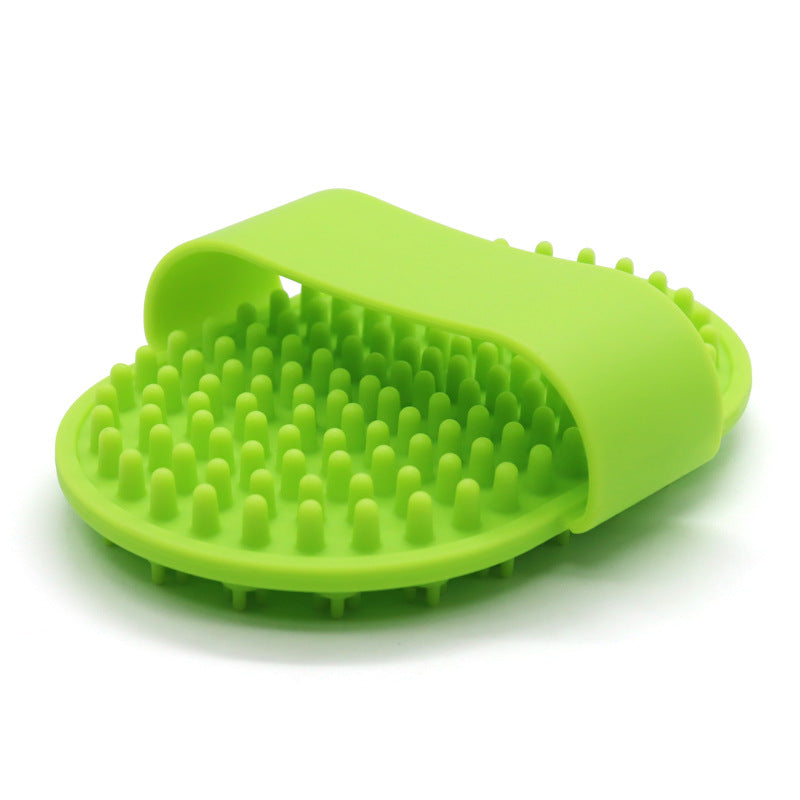 Pet Silicone Bath Brush Specialized Cleaning Tool For Cats And Dogs