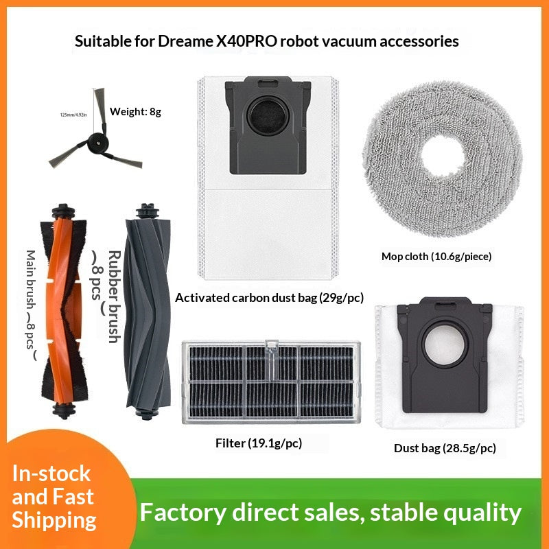 Robot Vacuum Accessories Roller Side Brush Filter Mop Cloth