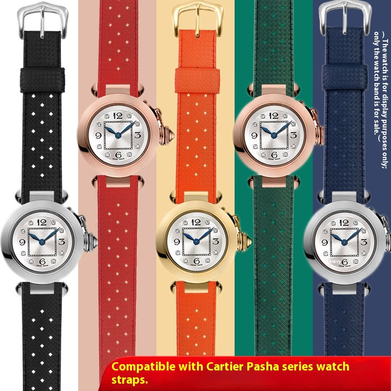 Rubber Watch Strap Notch Silicone Watch Strap Accessories