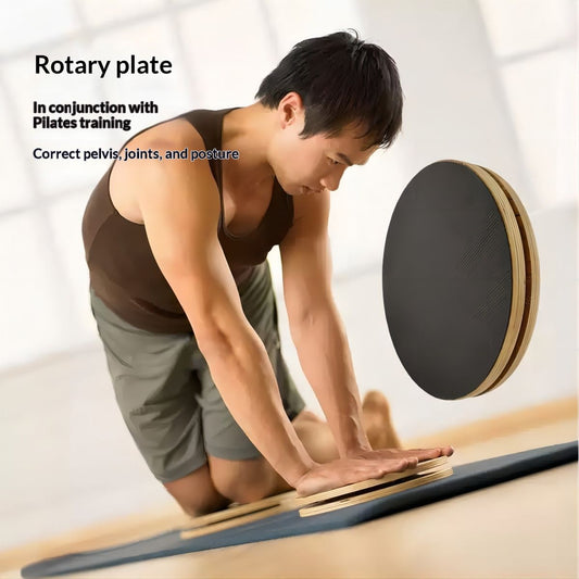 Solid Wood Fitness Training Stretching Yoga Wheel
