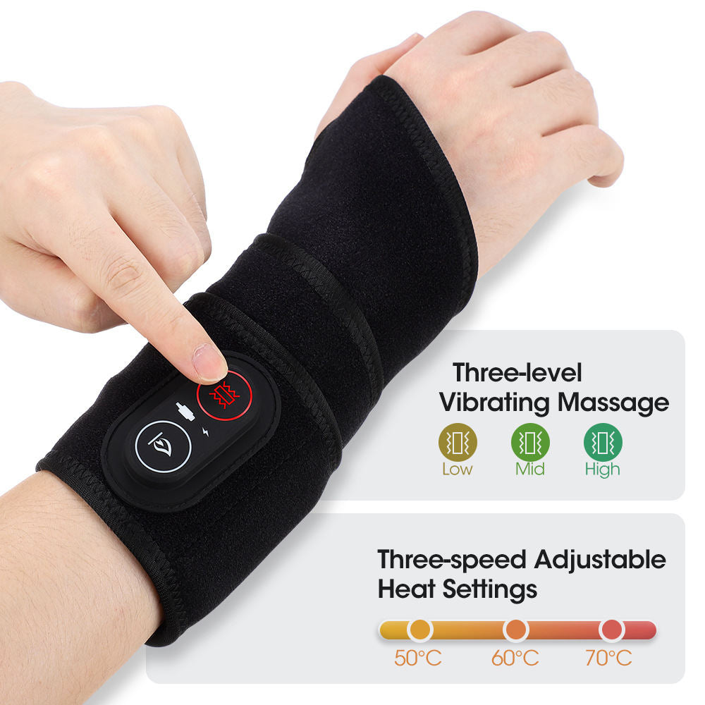 Red Light Heat Wrist Heating Vibration Massage Wrist Straps