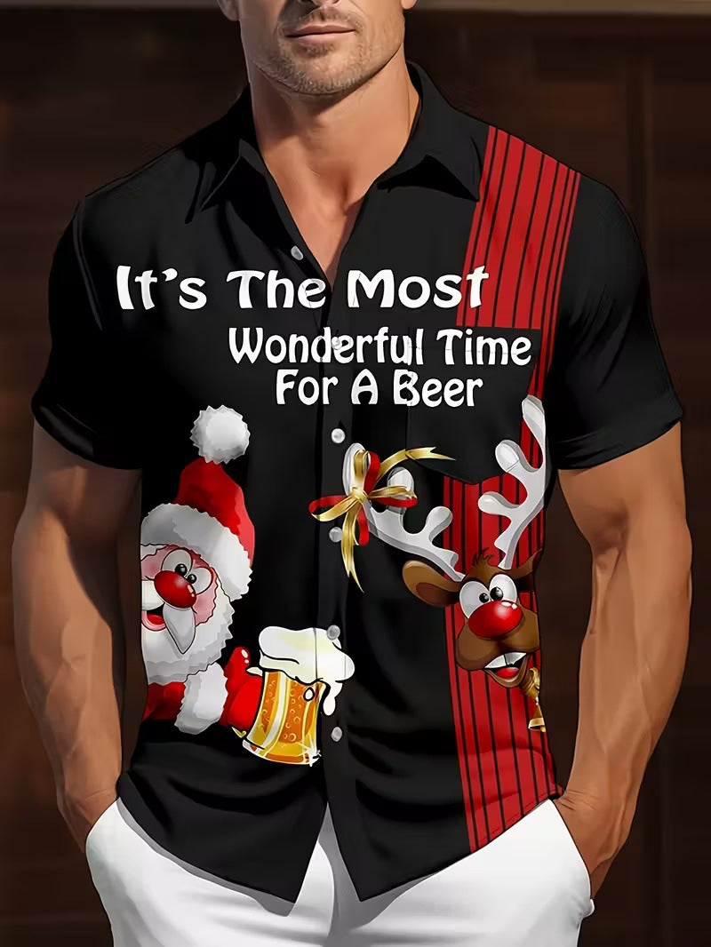New 3D Digital-Print Christmas Shirt