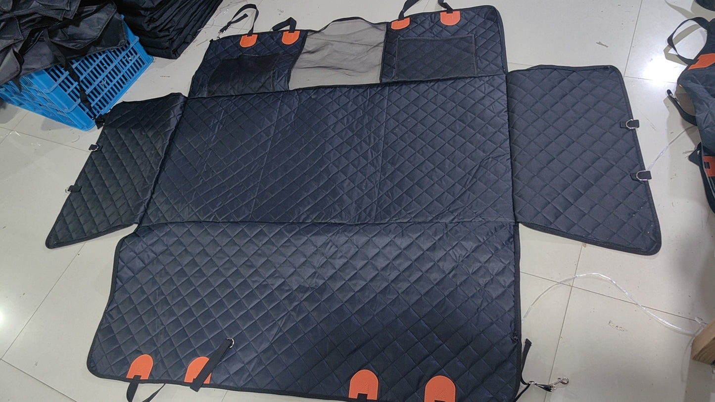 Heavy-duty Extended Car Seat Cover With A Pet Mat For Vehicles