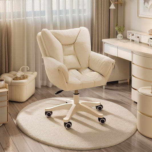 Elevating And Swiveling Makeup Chair With Backrest For The Bedroom