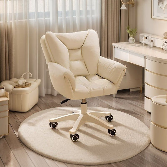 Elevating And Swiveling Makeup Chair With Backrest For The Bedroom