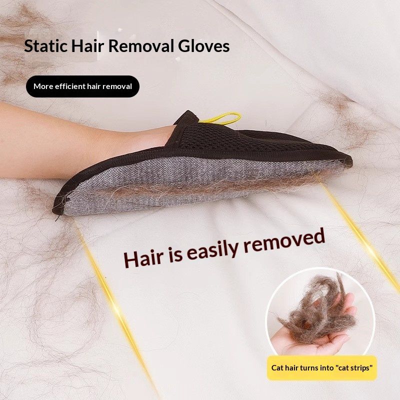 Five-Finger Pet Static Hair Removal Glove Dual-Action Brush Hair Remover Pet Hair Cleaner