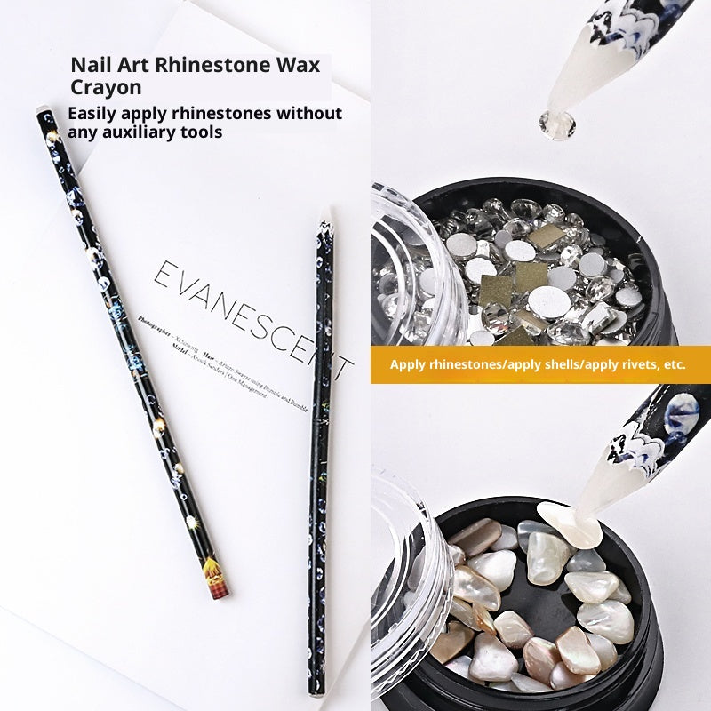 Nail Art Rhinestones Picking Pen Tools Are Durable And Highly Viscous