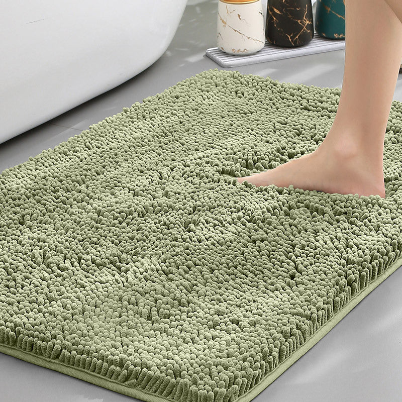 Bathroom Floor Mat, Bath Entrance Water-absorbent Carpet, Chenille Anti-slip Foot Pad