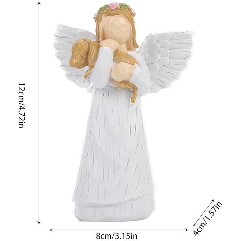 White-winged Angel Resin Craft Home Desk Ornament