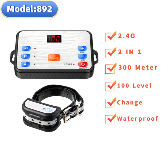 Smart Pet Wireless Electronic Fence Remote Control Dog Trainer Waterproof Charging