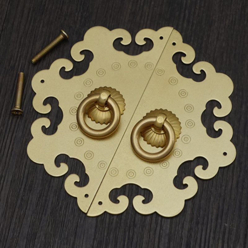 Wardrobe With Solid Copper Handlesantique-style Furniture Hardware Accessories