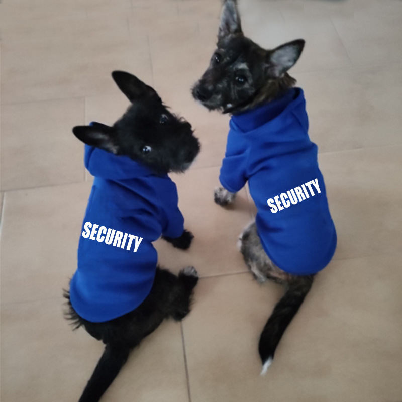 Solid Color Simple Warm Printed Pet Clothes