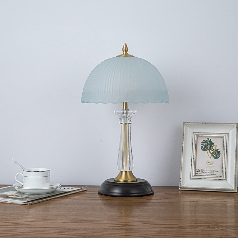 All-Copper Bedside Modern Minimalist Dimmable Eye-Care Ceramic Table Lamp For Home Use