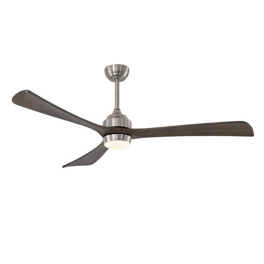 62  3PCS Solid Wood Blades Ceiling Fan With Lights Remote Control,Quiet DC Motor 3 Blade Ceiling Fans 6 Speed Levels,Reversible Ceiling Fan,for Patio Living Room,Bedroom,Office,Indoor. Stain Nickel