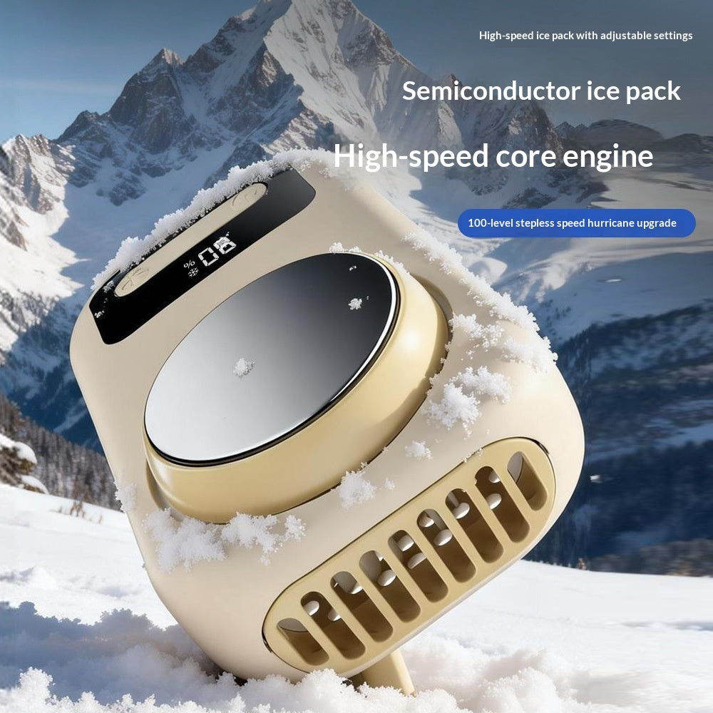 Cooling Outdoor Waist-mounted Fan, Portable Neck-hanging