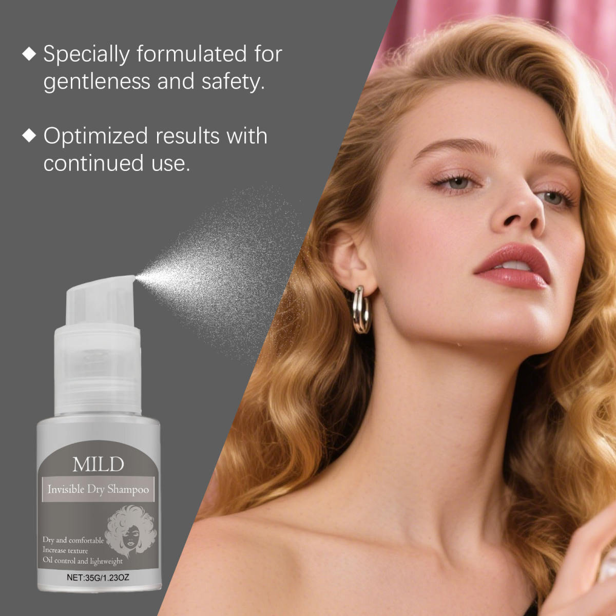 Hair Dry Cleaning Powder Spray