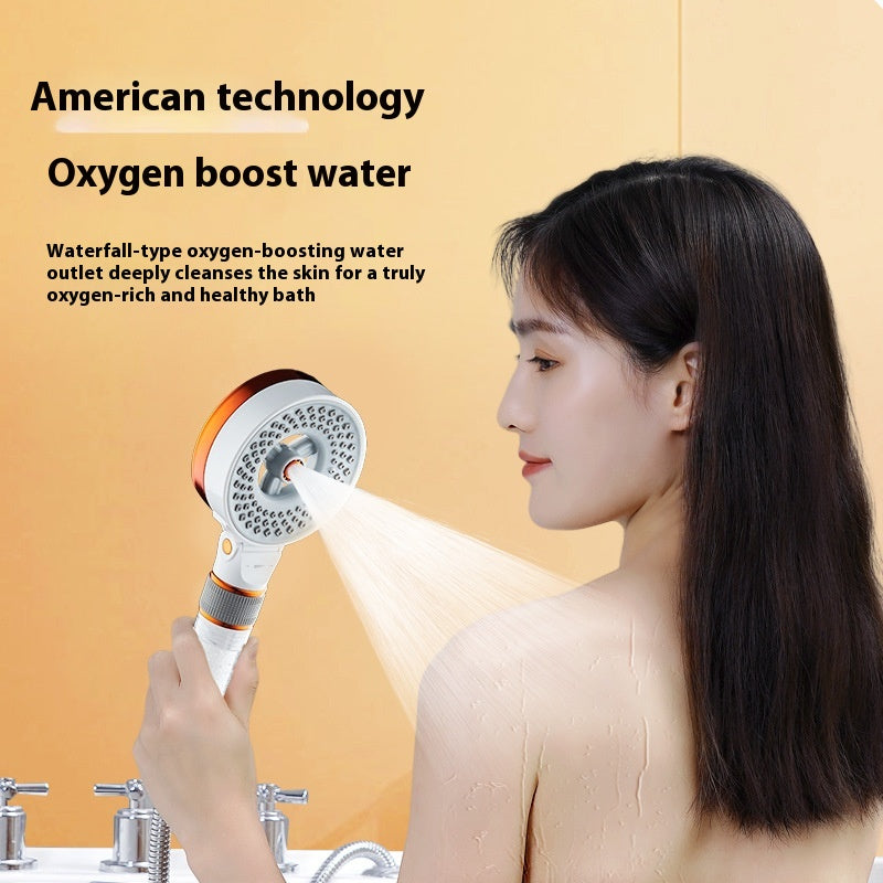 Double-sided Supercharged Skin Beauty Shower Nozzle Household High-pressure Bath