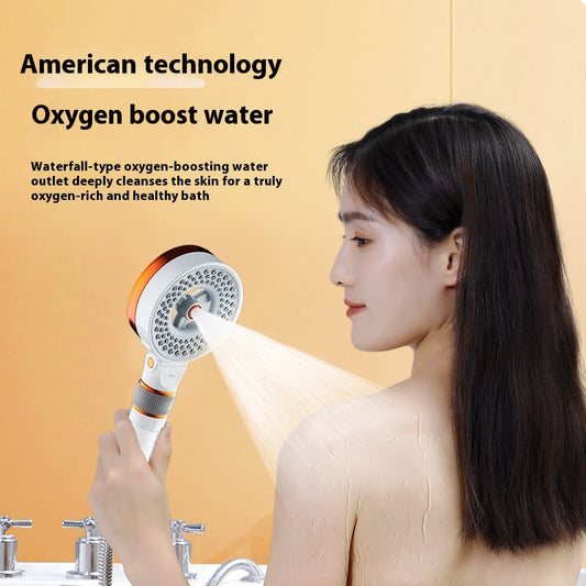 Double-sided Supercharged Skin Beauty Shower Nozzle Household High-pressure Bath