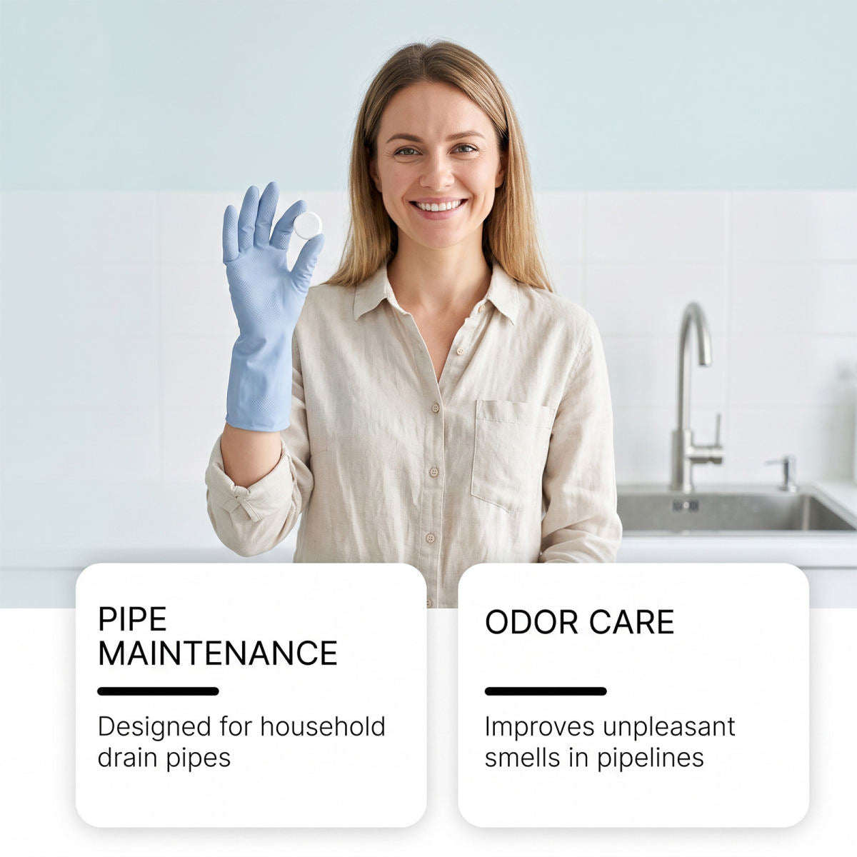 JAKEHOE Drain Cleaning Sheets For Household Kitchen And Toilet Sinks - Unclogging Grease And Clogs