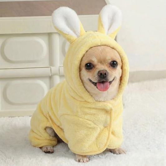 Dog Bathrobe Super Absorbent Towel For Small Dogs Cats Fast Drying Dog Robe Coat With Hood Puppy Cat Bath Towel Wrap Pet Grooming Supplies After Shower