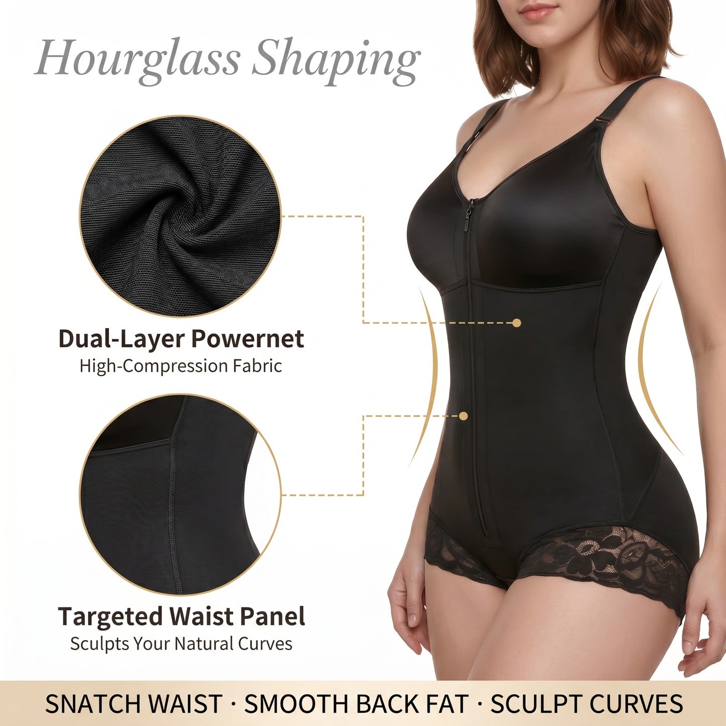 Fajas Colombianas Moldeadoras Shapewear Tummy Control For Women Body Shaper Girdles Compression GarmentKey Features