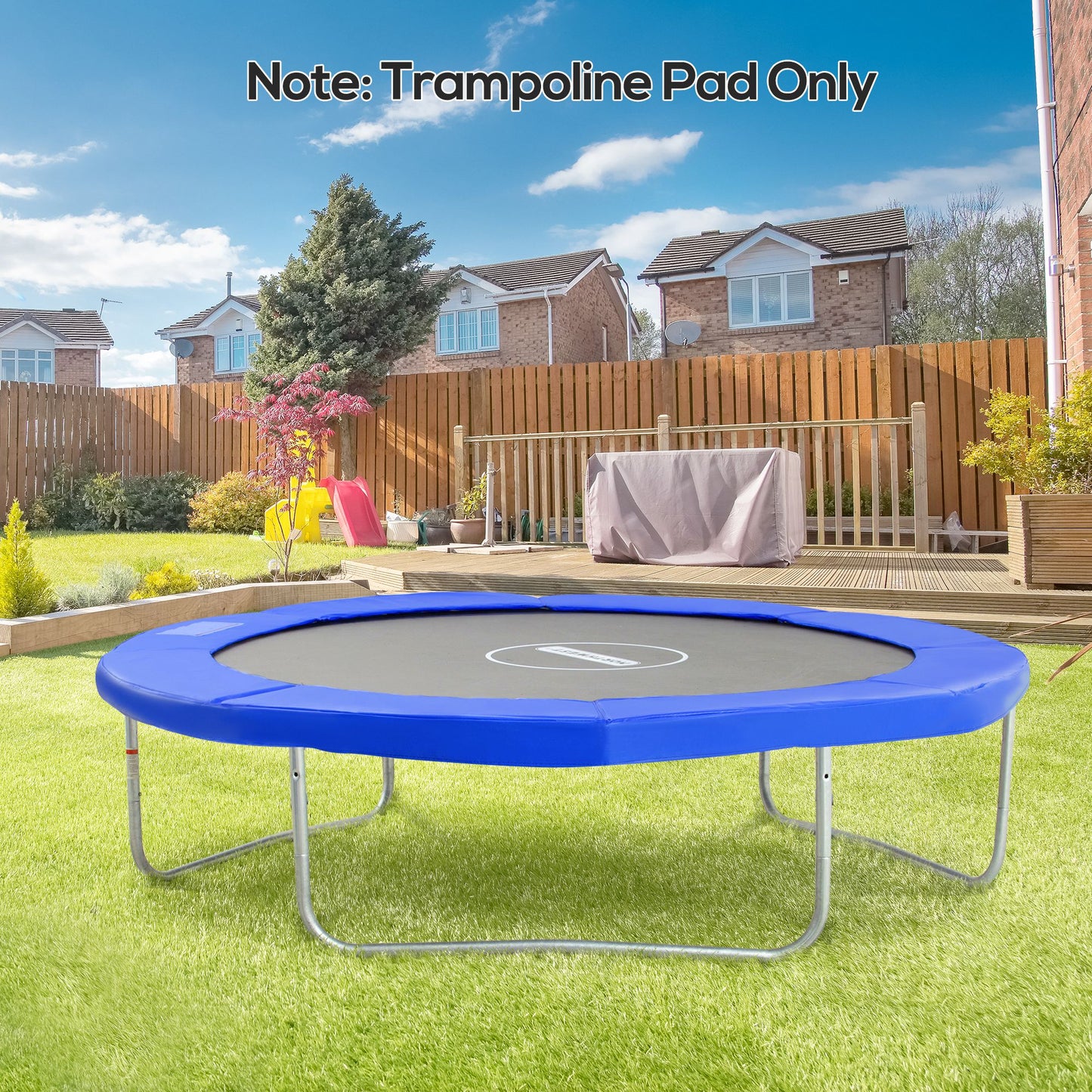 244cm Trampoline Pad Pads Replacement Trampoline Accessories Safety Surround Pads Padding - 8ft Blue